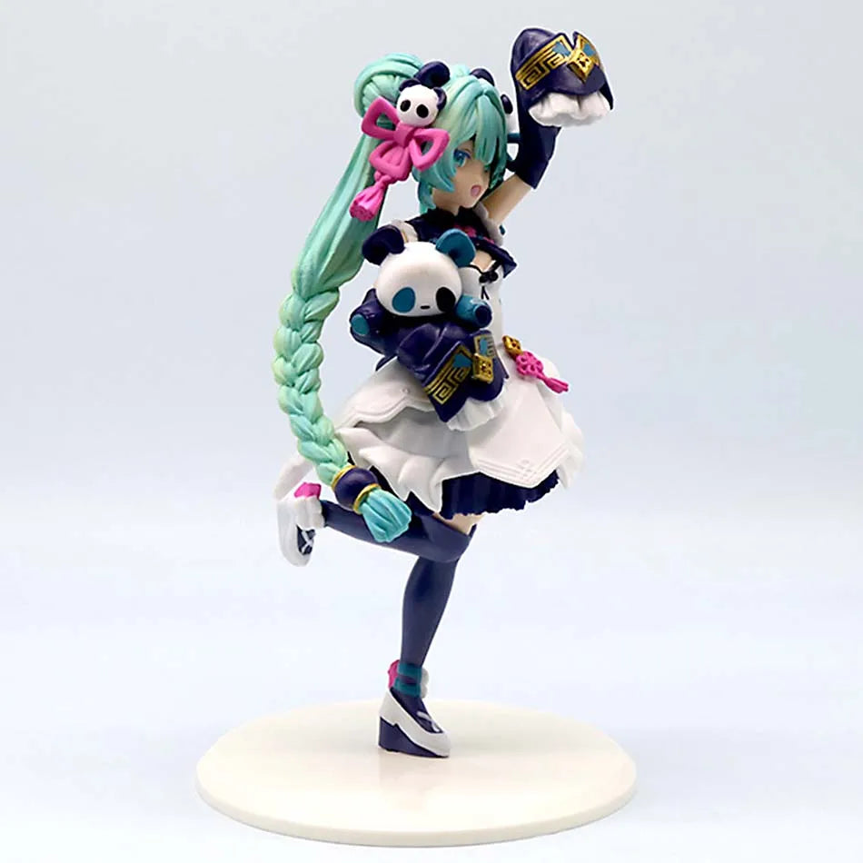 15CM Anime Hatsune Miku X Cinnamoroll Figure Anime Peripheral Collectible Models Decorative Decorations Children Kawaii Gift