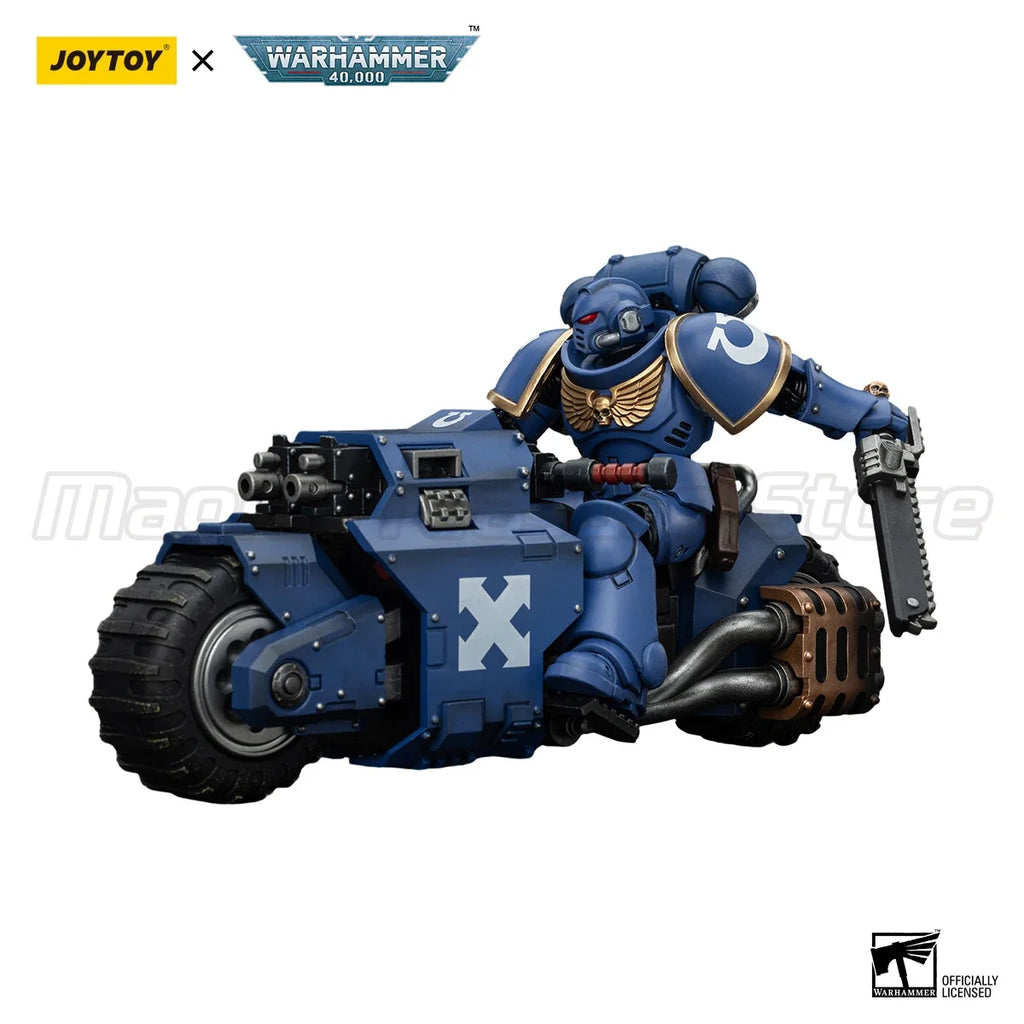 【MT】Original JOYTOY Warhammer 40K Space Marines Ultramarines Outriders Brother Catonus 1/18 Action Figure Model Toy
