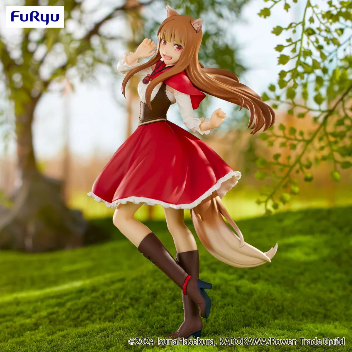 InStock Original FuRyu Prepainted Trio-Try-iT Figure Ookami To Koushinryou: Merchant Meets The Wise Wolf Holo Akazukin Ver.
