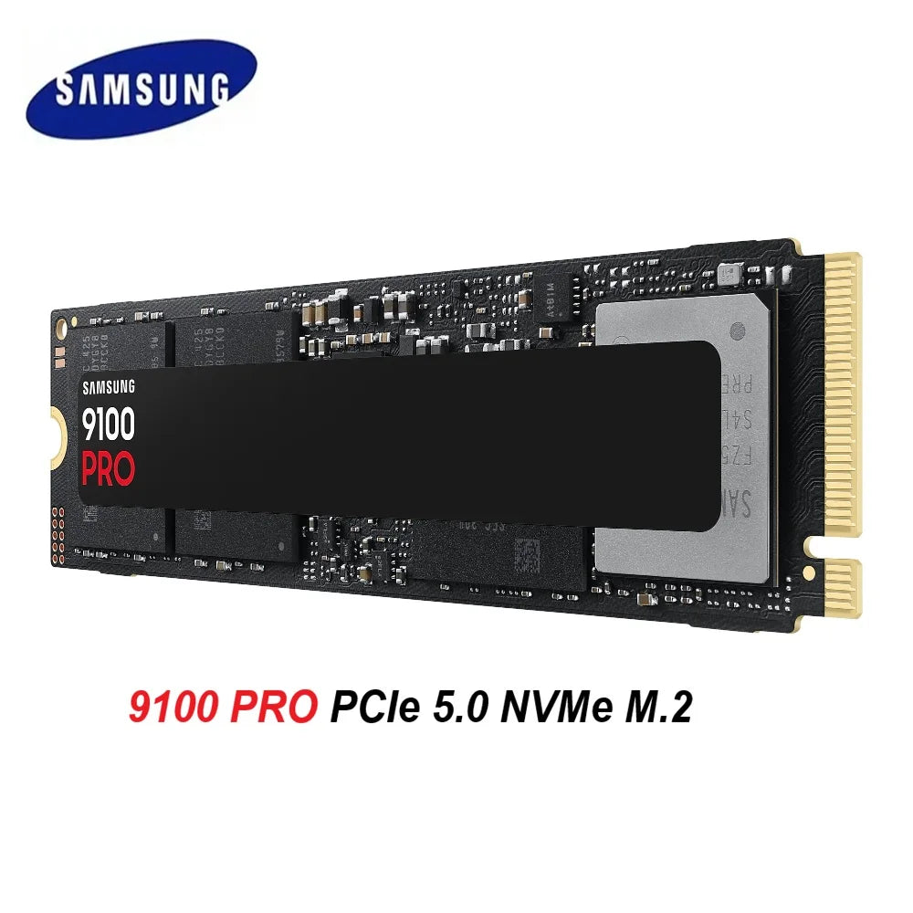 SAMSUNG SSD Memory MZ-VAP1T0BW 9100 PRO Internal SSD PCIe 5.0 x4, NVMe 2.0 Hard Drive SSD for Gamers Compatible PC Playstation 5