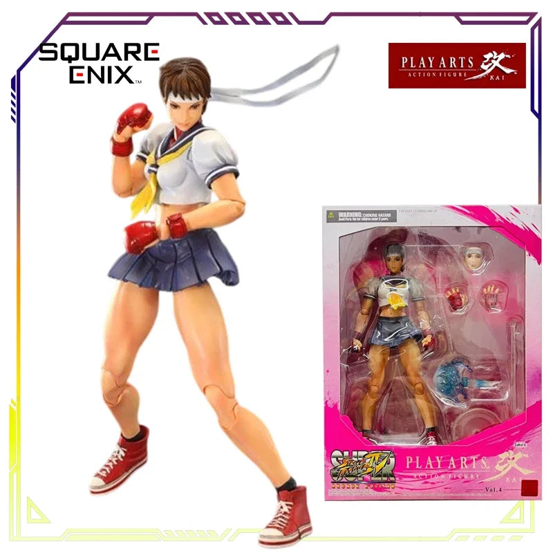 SQUAREENIX Original PLAY ARTS Modified Street Fighter Series Haogui\Chun-Li\Stein\Cammy\Long Action Figure Model Toys Model