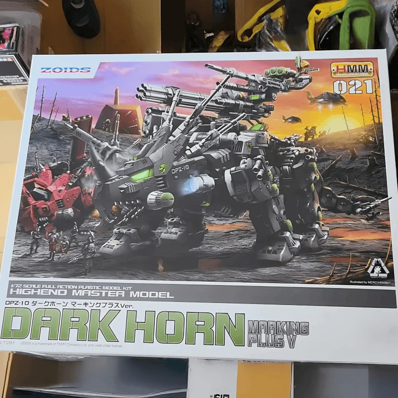 Original Kotobukiya Zoids Dpz-10 Zd188 Dark Horn Anime Figure Assemblycollection Ornament  Model Birthday Gift Toy