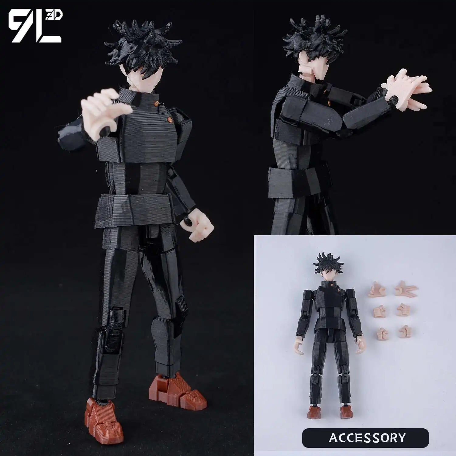 9L3D LUCKY13 Shikigami Duellszene T13 Fushiguro Mahoraga Hunde Titan13 Bewegliche Dummy13 Anime Kunst Spielzeug Modell Weihnachtsgeschenk