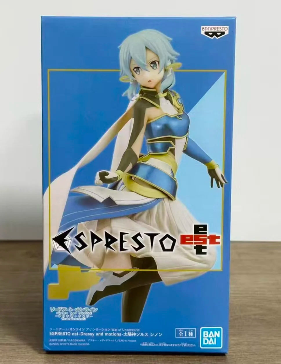 In Stock Original BANPRESTO Espresto Est -EXTRA MOTIONS- Sword Art Online Alicization Sinon Model Toys Gifts Collection