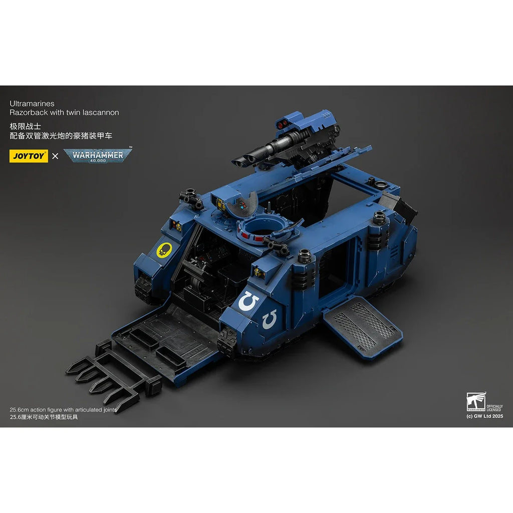 HIPLAY JOYTOY Warhammer 40,000 Ultramarines Razorback with twin lascannon JT01802 1/18 Scale Action Figure