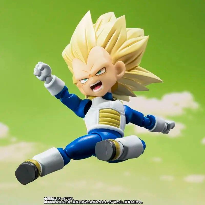 New Hot In Stock 100% Original Bandai Sh Figuarts Shf Dragon Ball Daima Ssj3 Vegeta Action Figures Anime Model Toys Collection