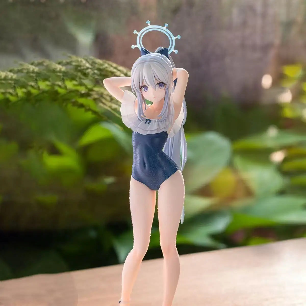 Japanese Hand Figure Yuexue Gongzi Japanese Version Azure File Swimsuit Beautiful Girl Desktop Ornament Anime Hand Figure Model