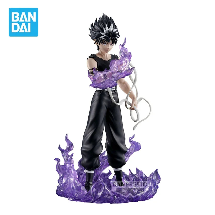 Banpresto YuYu Hakusho Anime Figurines Ankoku Bujutsukai Hiei Black Dragon Wave Effect PVC Action Figures Collection Model Toys