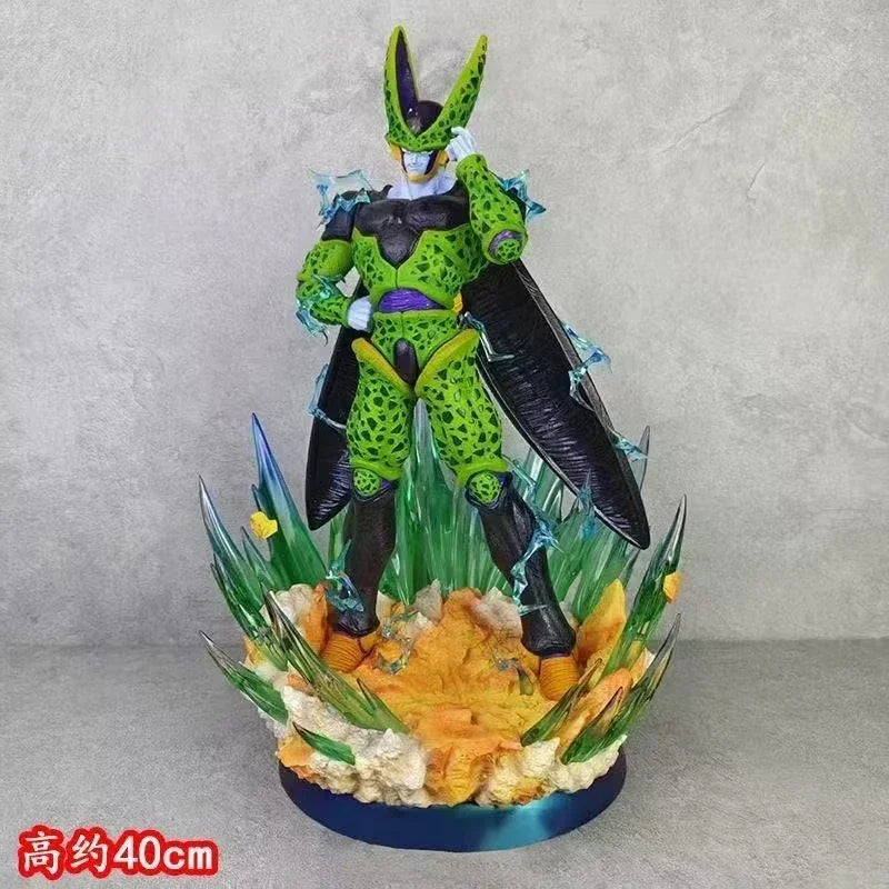 New Dragon Ball Z Cell Figure 40cm PVC Action Figures GK Statue Room Ornament Collection Model Toys Birthday Gifts