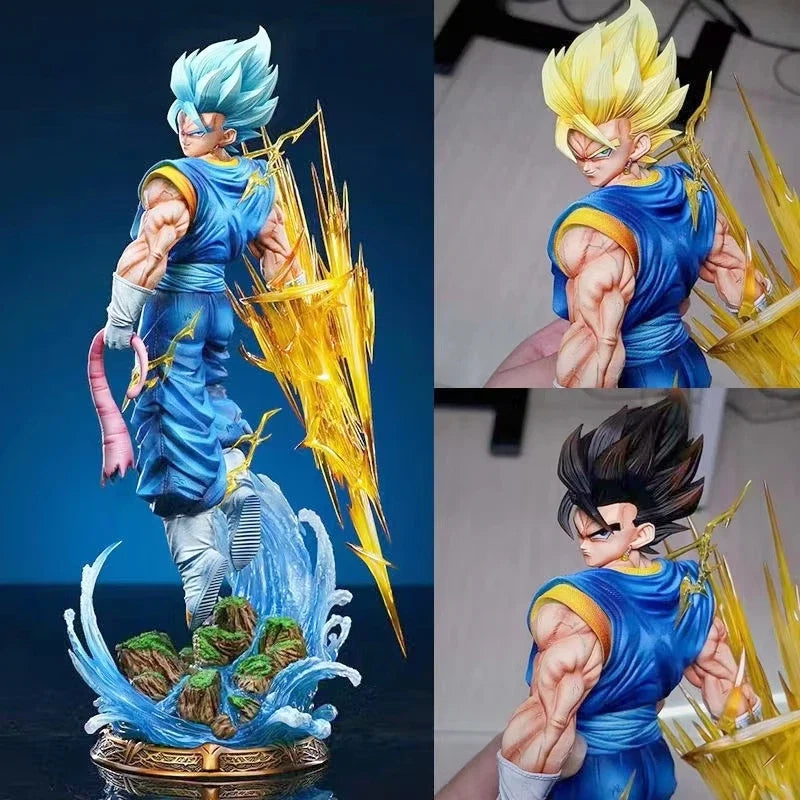 Vegetto Figure Dragon Ball Anime Figures 3 heads PVC Statue Collectible Model Desk Decoration Custom Toys Birthday Gifts