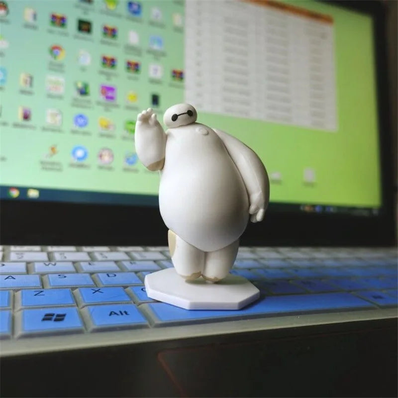 Big Hero 6 red Baymax Ornament Figurine Gift Birthday Cake Baking Decor Figure Statue Doll Ornament Collection PVC Model Toy