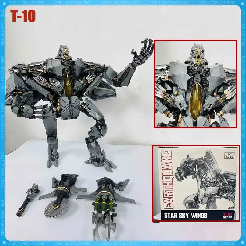 In Stock Transformation Black Mamba T-10 Starscream STAR SKY WINGS Alloy Version Action Figure Model Statue Collection Toys Gift
