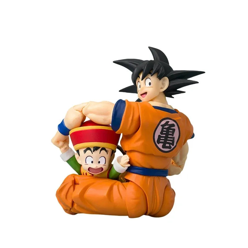 BANDAIGenuine SHF Dragon Ball RADITZ &SON GOHAN -KID- SON GOKU &KINTOUN -Exclusive Edition- Anime Action Figure Model