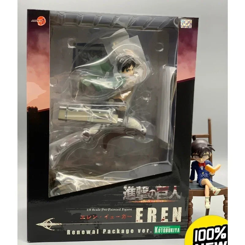 Kotobukiya ARTFX J Eren Yeager Original Anime Figure Attack on Titan Figurine Collection Model Toy
