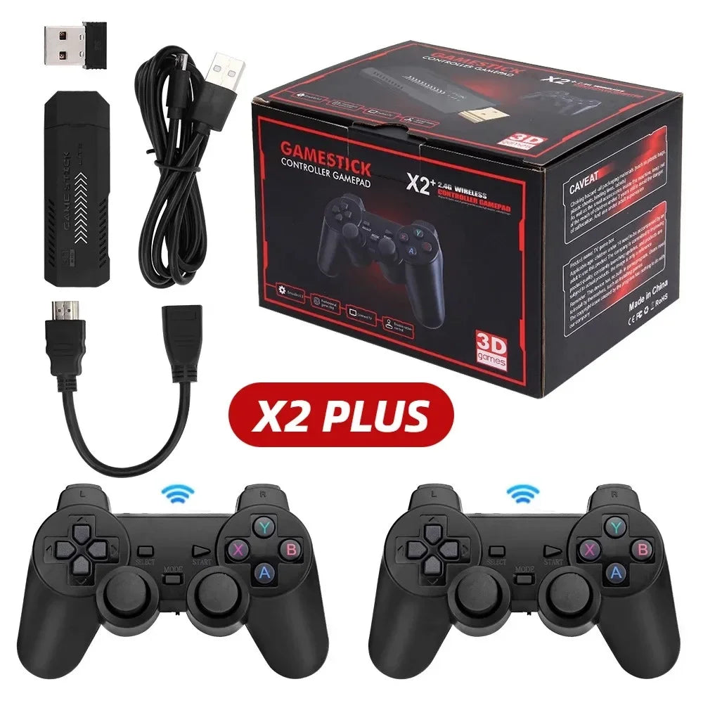 X2 Plus GD10 Pro Time Machine Stick, 50 Emulators Dreamcast Era, Pro Precision Pads HDMI ZeroDelay Bedroom Stadium