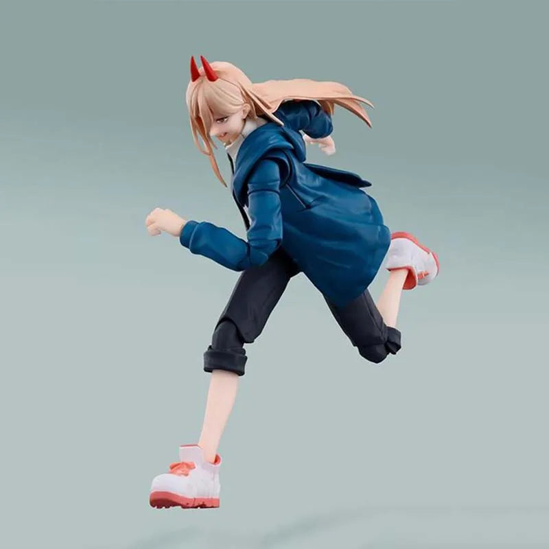 Bandai Chainsaw Man Anime Figure SHF Denji Pochita Power Makima Hayakawa Aki Collectibles High Poseability Toys For Boys Gift