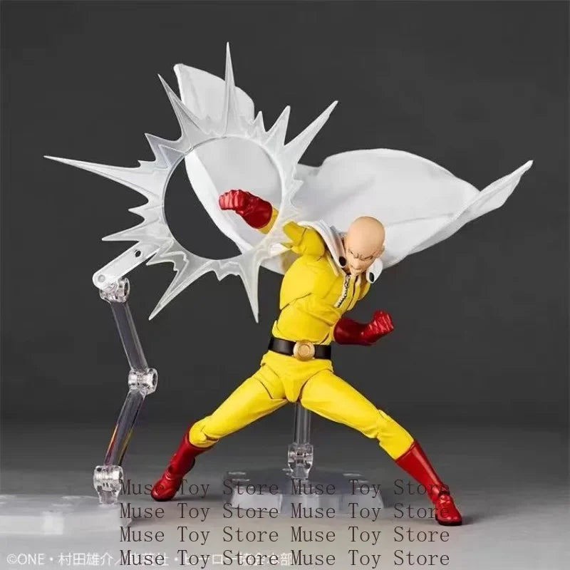 100% Original Kaiyodo Revoltech AMAZING YAMAGUCHI One-Punch Man Saitama Anime Action Figures Collectible Model Toys
