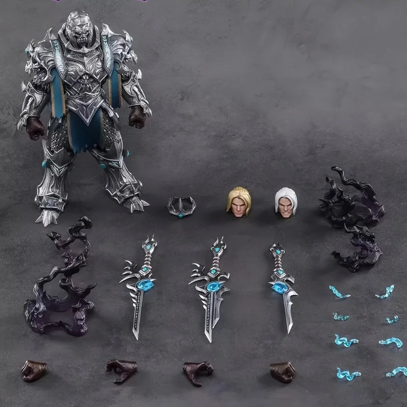 Original In Stock BROTOYS Dark Storm Prince Anduin Blackened Version PVC Movable Figure Model Desktop Collectible Toys Gifts