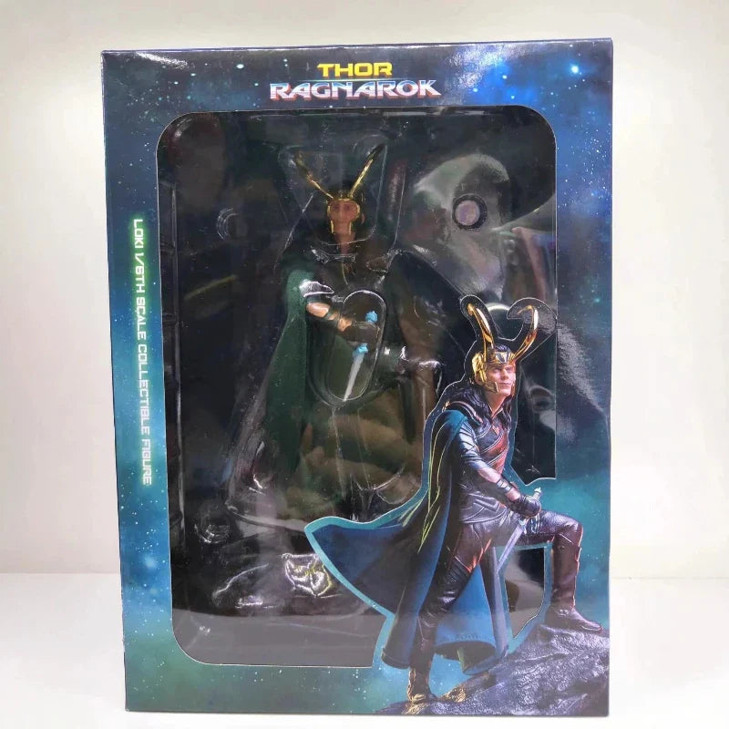 Marvel Loki Statue im Maßstab 1:10, Thor Ragnarok Kampfszene Actionfigur Schreibtischdekoration für Marvel-Filmfans und Sammler