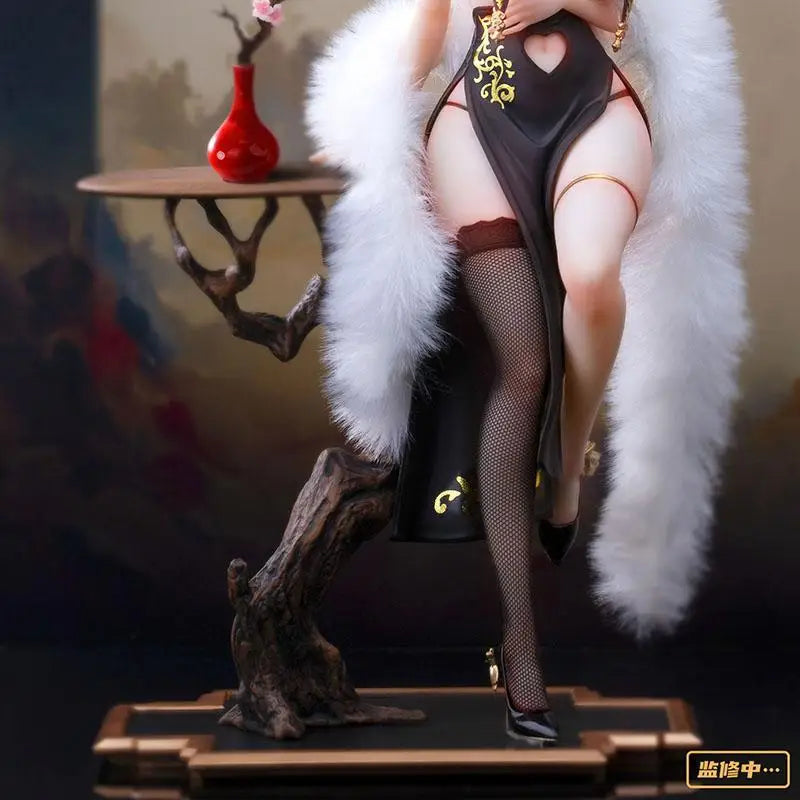 Bearpanda Chinese Style Cheongsam Series 1/6 Scale Handmade Silk Plush Action Figure With Shawl Collectible Toy
