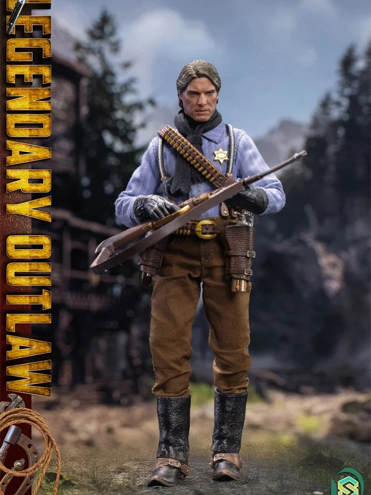 DSTOYS 1/12 Wild Cowboy Cloth Action Figure Clint Eastwood Peaceful Protector Movie Role Simulation 6inch DS-2505 Male Soldier