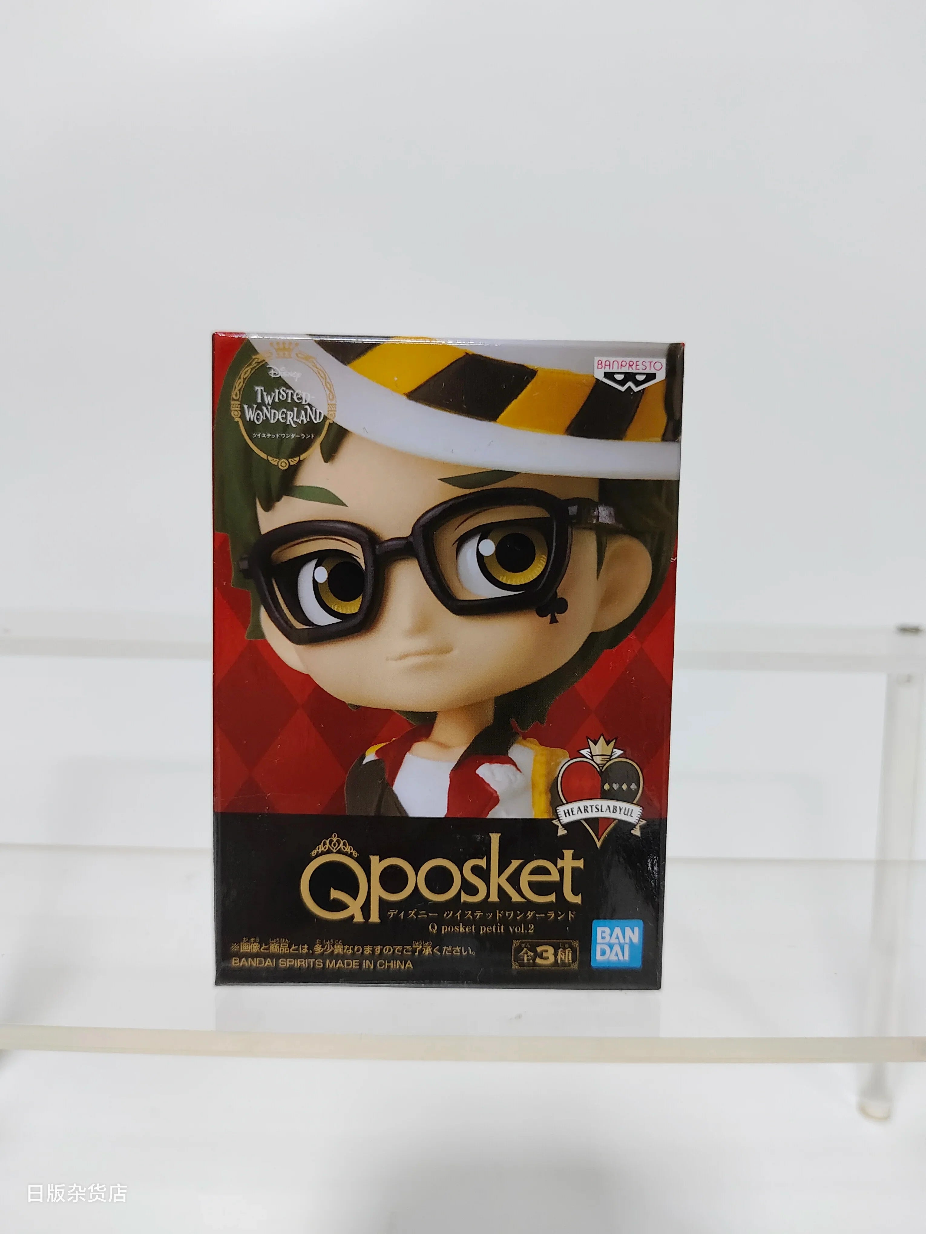 Genuine Bandai Q posket Series Disney Twisted Leona Jack Ruggie Wonderland Azul Ashengrotto Collectible Model Toys Gift