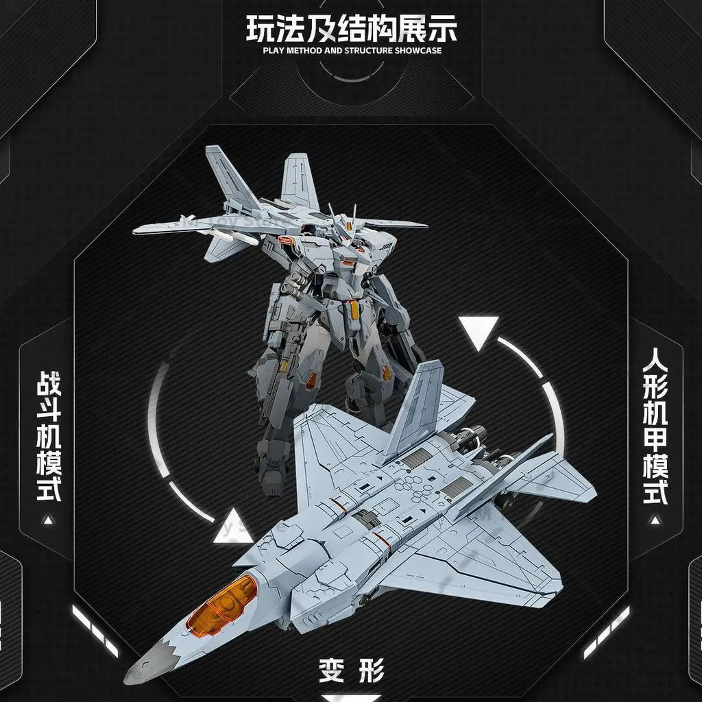 22CM J-35 Xiwanshe QIONGSHENG Assembly Model Kits Dragon Soul Fighter Action Anime Figure Robot Plastic Collection Birthday Gift