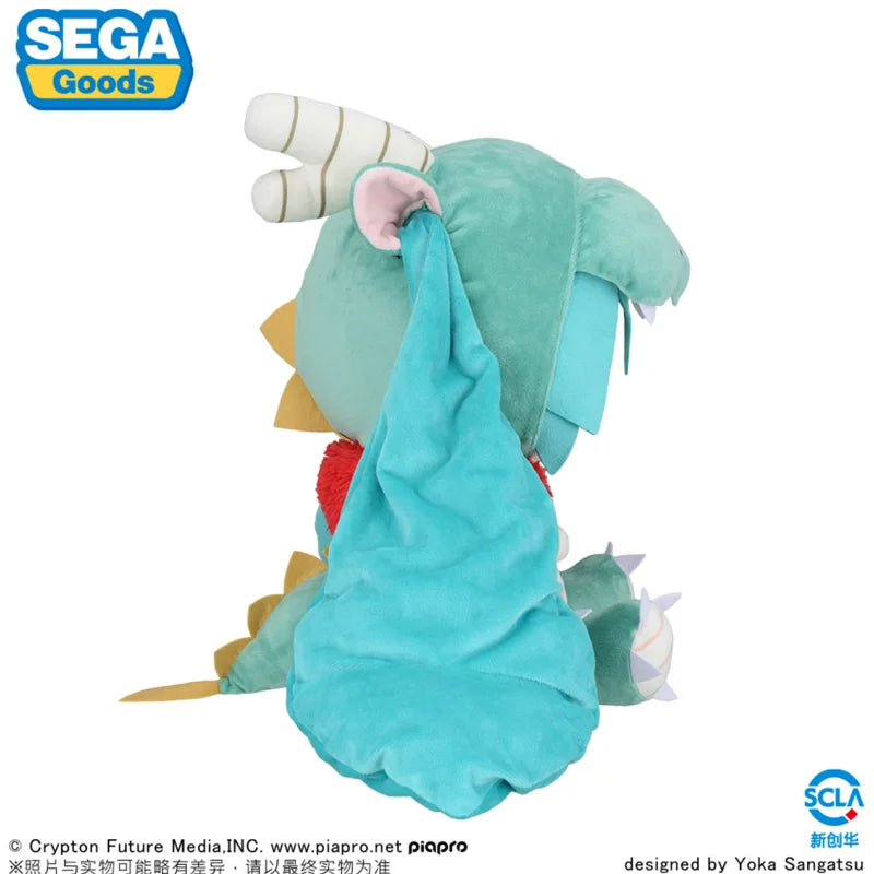 40cm In Stock Hatsune Miku Fufu  Sega Fuwa Puchi Lltatsu 2024 Kawaii Doll Original Anime Figure Model Collectible Toys