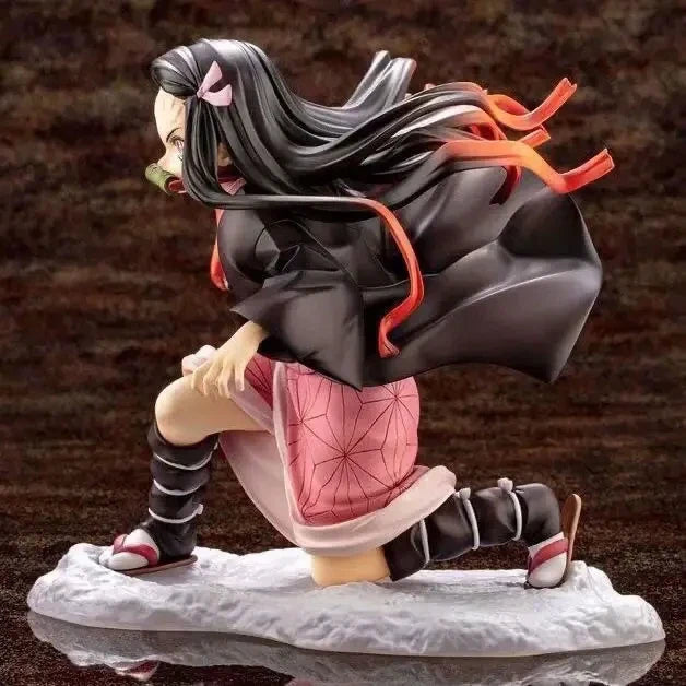 Kamado Nezuko Figurines Demon Slayer PVC Ornaments Anime Kimetsu no Yaiba Model Kits Toys Miniatures Garage Kits Action Figure