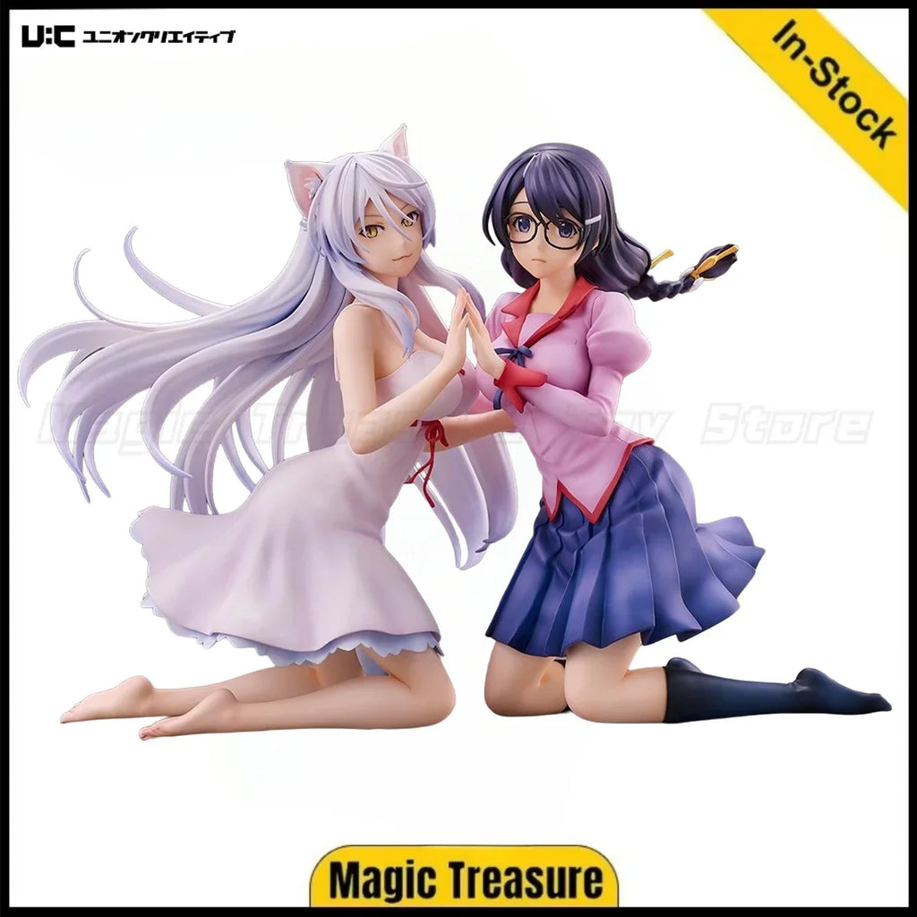 【Sofort lieferbar】UnionCreative Nekomonogatari(Kuro) Hanekawa Tsubasa und Black Hanekawa Schönheits-Anime-Ornamente Sammlung Geschenke