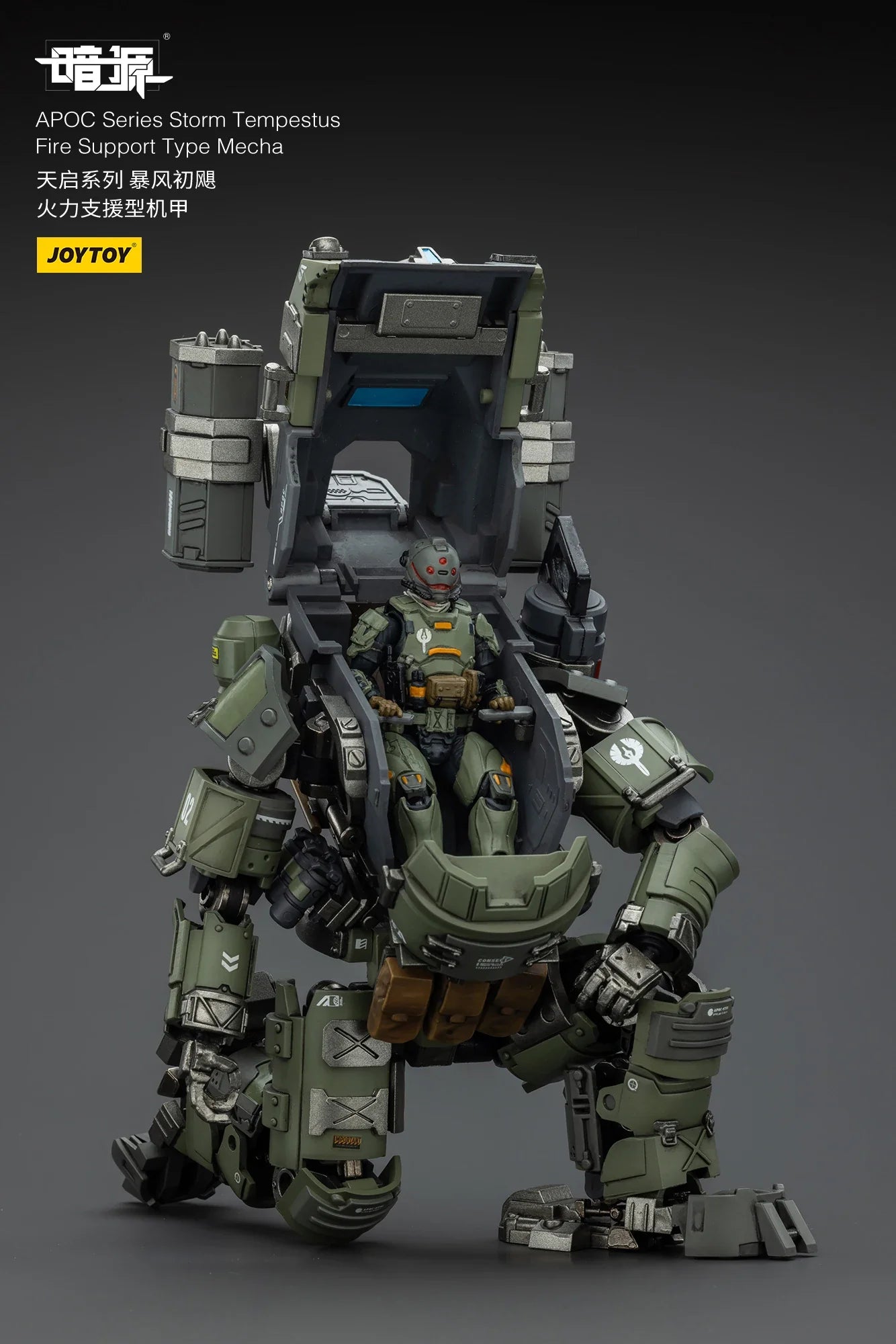 [IN-STOCK]JOYTOY Dark Source Action Figure 1/18 APOC Series Storm Tempestus/Bedrock 4PCS Model