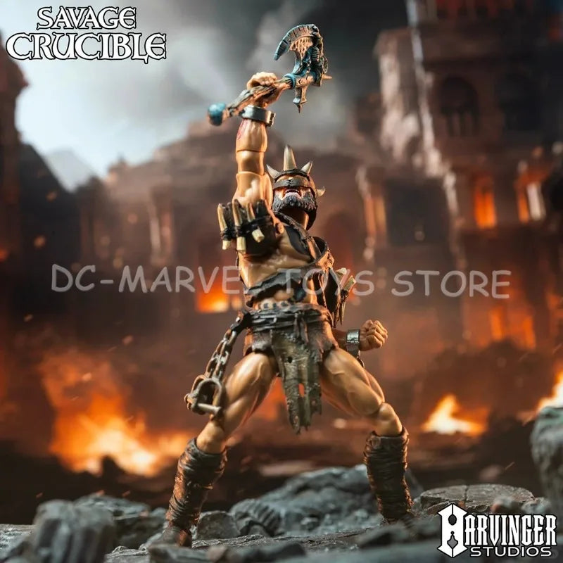 In Stock 2025 Harbinger Studios 1/12 7inch Action Figure Savage Crucible Varnoks Unchained Anime Model For Gift Toys