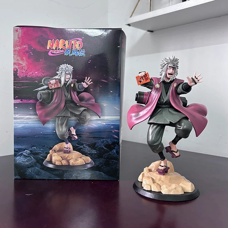 Hot Anime Naruto Shippuden Figure Jiraiya Horny Toad Master Manga Statue Pvc Collectible Model Action Figurine Toys Doll Gifts