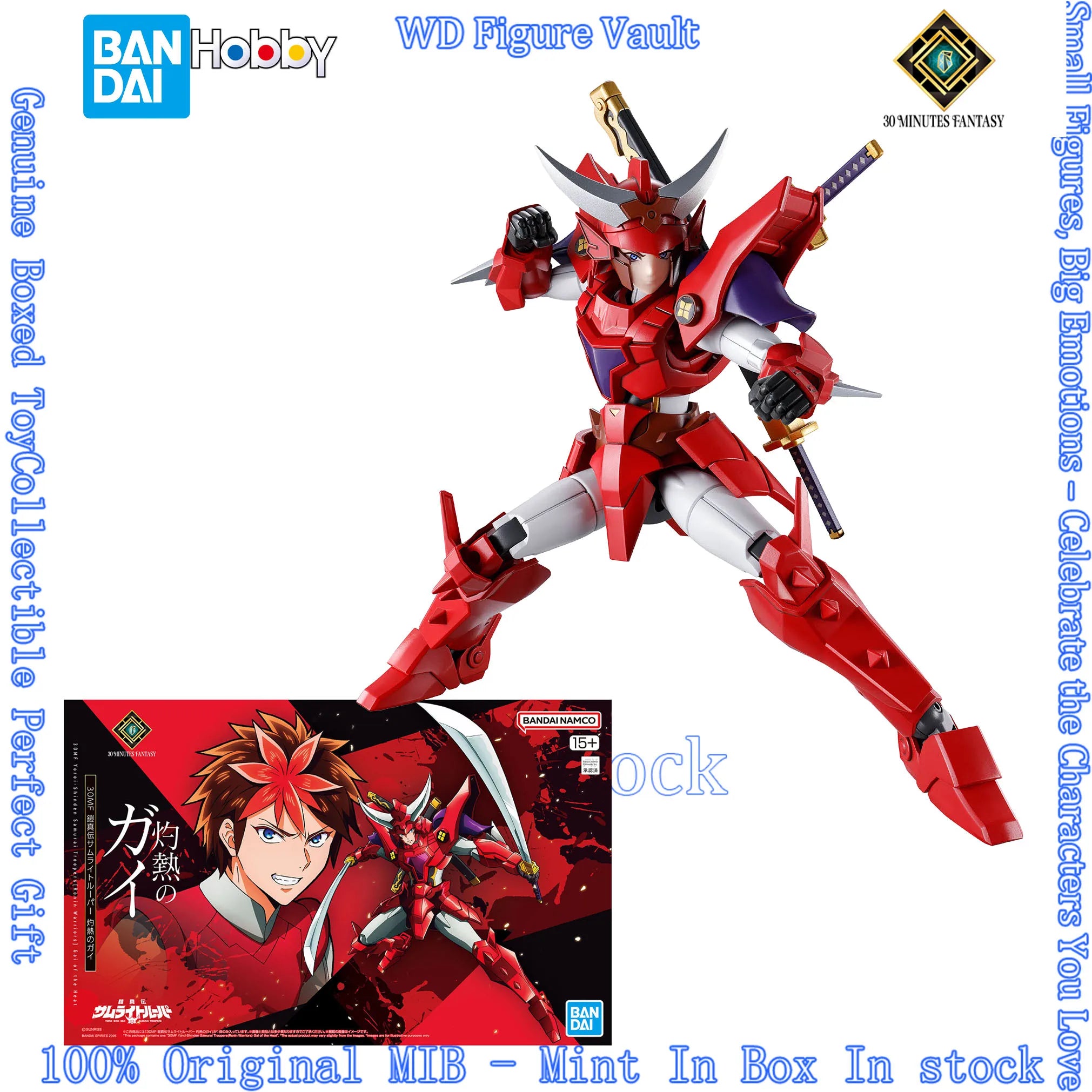 Auf Lager BANDAI 30MF Samurai Trooper Blazing Armor Bausatz 30 Minutes Fantasy Sammler Anime Figur Auf Lager