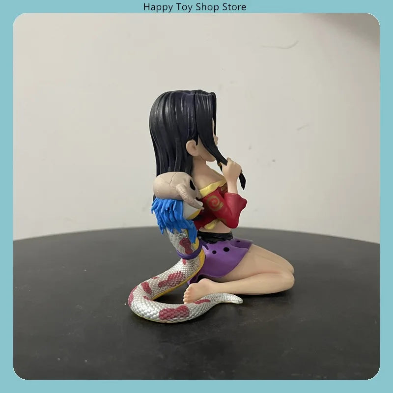 Cute Version One Piece Boa Hancock Childhood Little Empress Super Cute Snake Princess Anime Figure Desktop Car Ornament