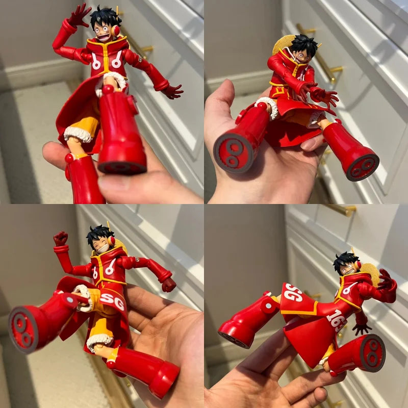 In Stock Original Bandai Shf One Piece Luffy Future Island Egg Head Island Storyline Collectible Anime Action Figure Model Toys