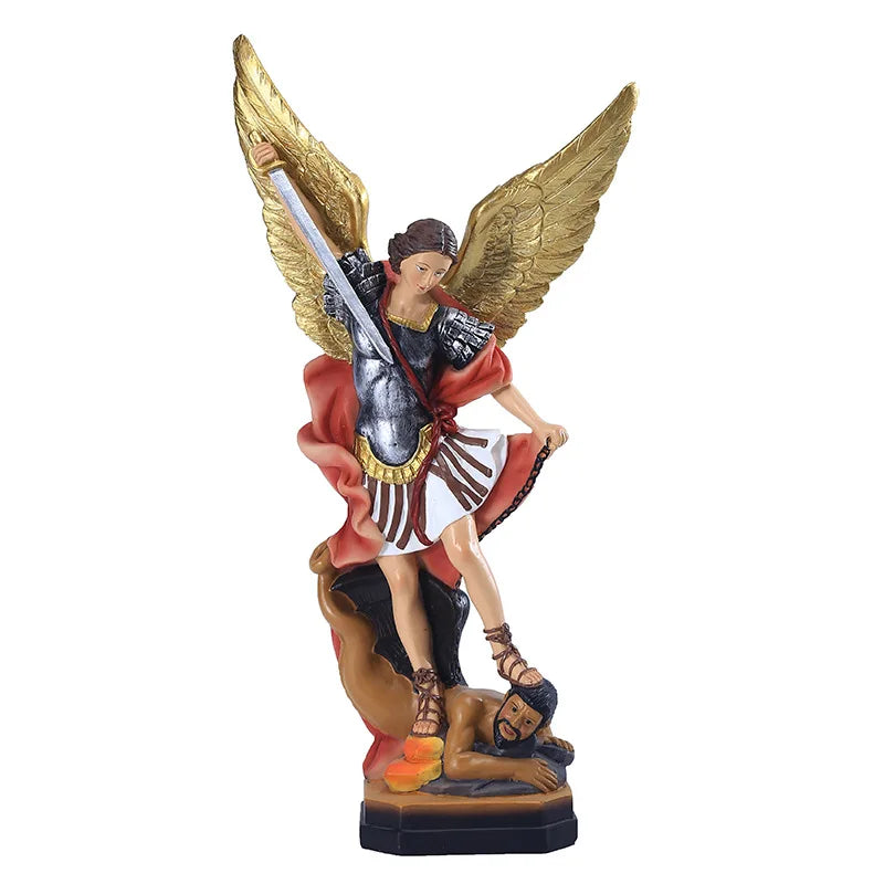Resin High 21.5CM Classical St. Milega Statue Decoration Home Living Crafts