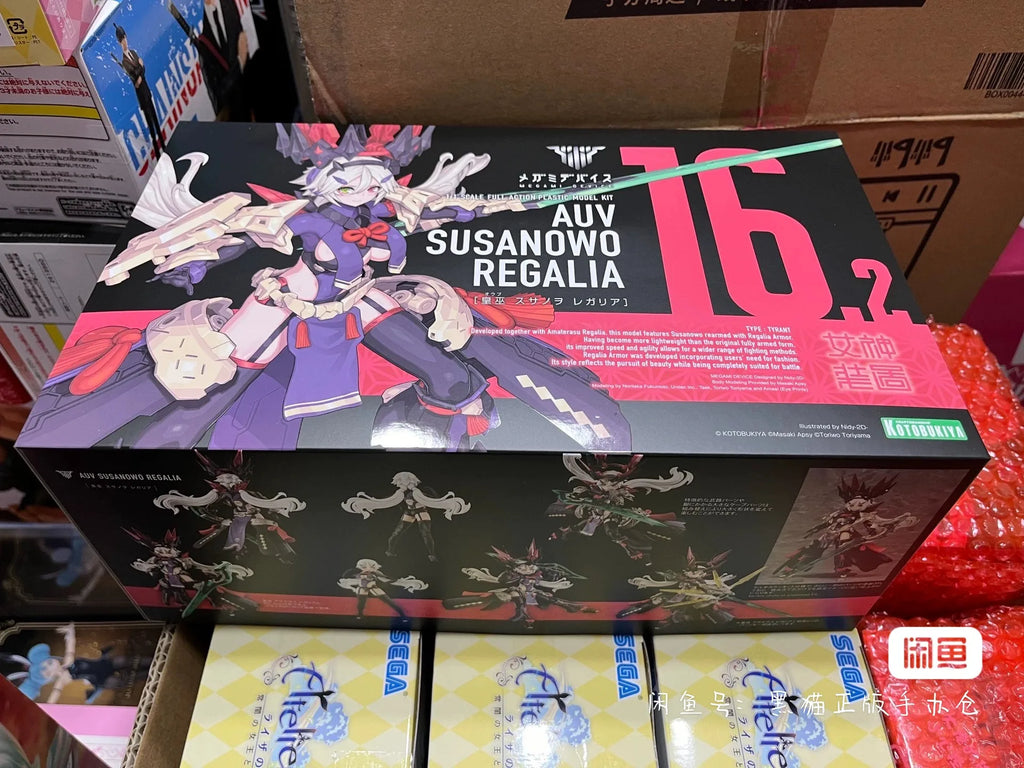 Original Kotobukiya Anime Action Figure Megami Device Auv Susanowo Regalia Assembly Model Kit Collection  Gifts Models Toy Gifts