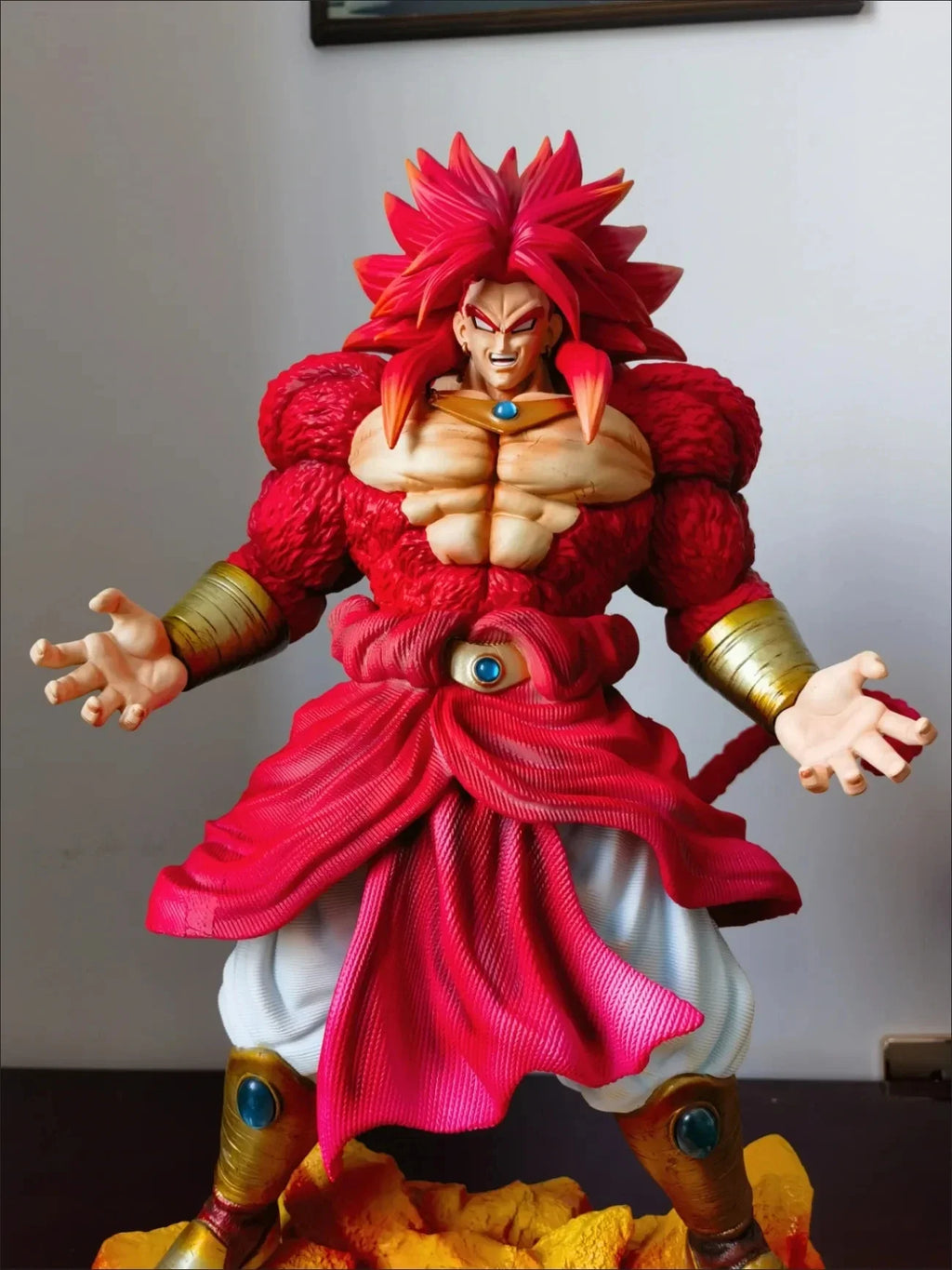 New 50cm Dx Dx Toys Dragon Ball Anime Figures Ssj4 Broli Figures Super Saiyan 4 Pvc Statue Collection Model Ornament Gifts Toys