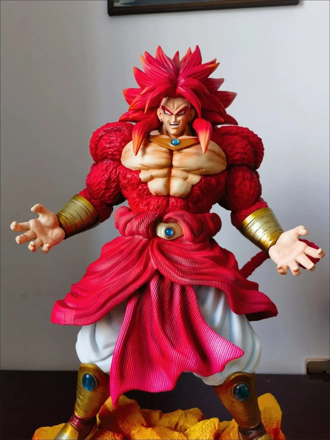 New 50cm Dx Dx Toys Dragon Ball Anime Figures Ssj4 Broli Figures Super Saiyan 4 Pvc Statue Collection Model Ornament Gifts Toys