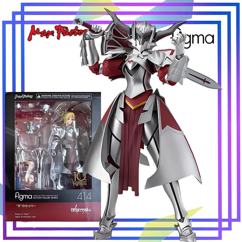 Max Original figma Series《"Saber of 'Red'/Mordred"》Anime Action Figure Assembly Model Toys Collectible Model Ornaments Gifts For
