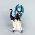 14cm Cute Miku Dragon Maid Anime Action Figure Girl Little Devil Sitting Noodle Stopper Model Toys Child PVC Doll Boxed