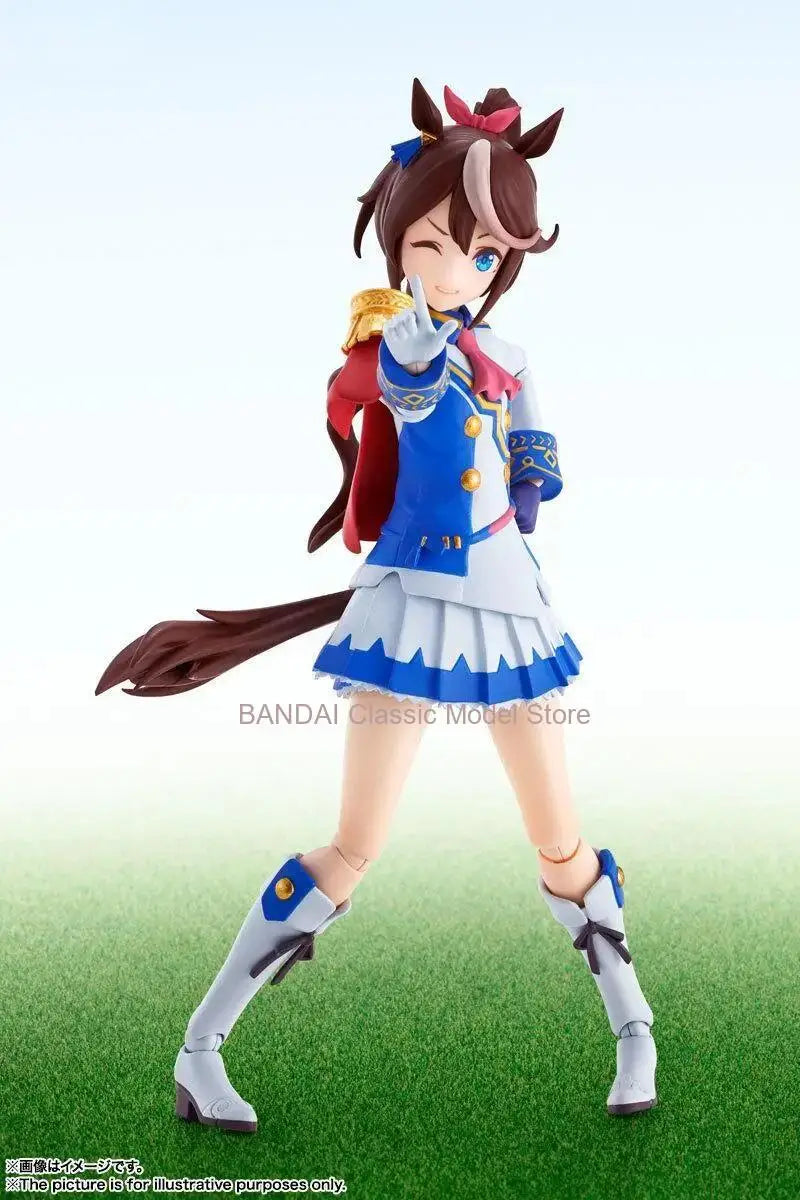 BANDAI Original S.H.Figuarts Umamusume Pretty Derby Tokai Teio  Action Figure Assembly Model Toys Collectible Model Ornaments