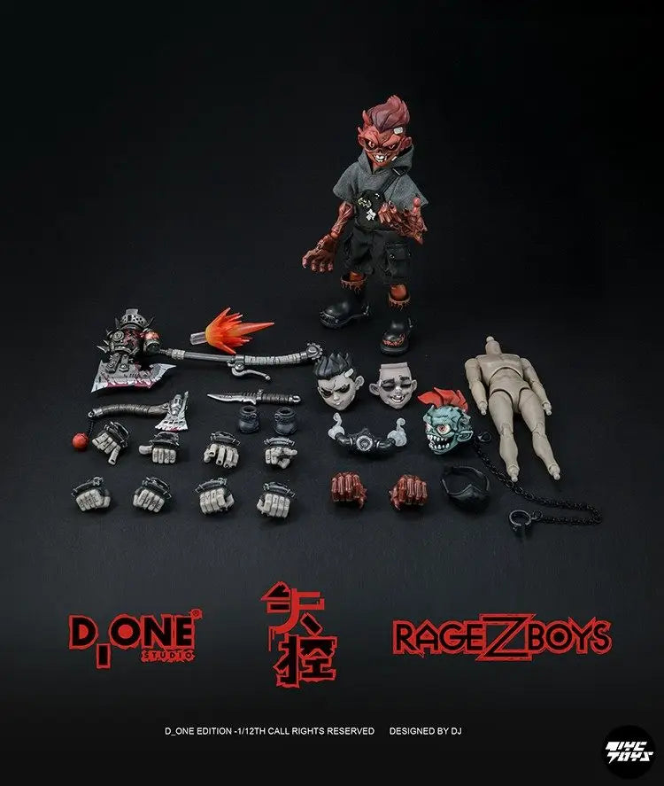 D_ONE RAGE-ZBOYS Serie Toothy Daily Ver. / Out of Control Ver. 1/12 Actionfigur Anime Modell Trendige Spielzeuge Desktop Sammlerstücke