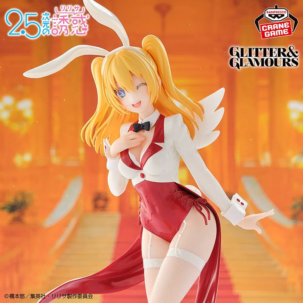 In Stock Bandai Original Genuine Banpresto 2.5-jigen No Yuuwaku Amano Ririsa Liliel Tachibana Mikari Miriella Model Toy Figures