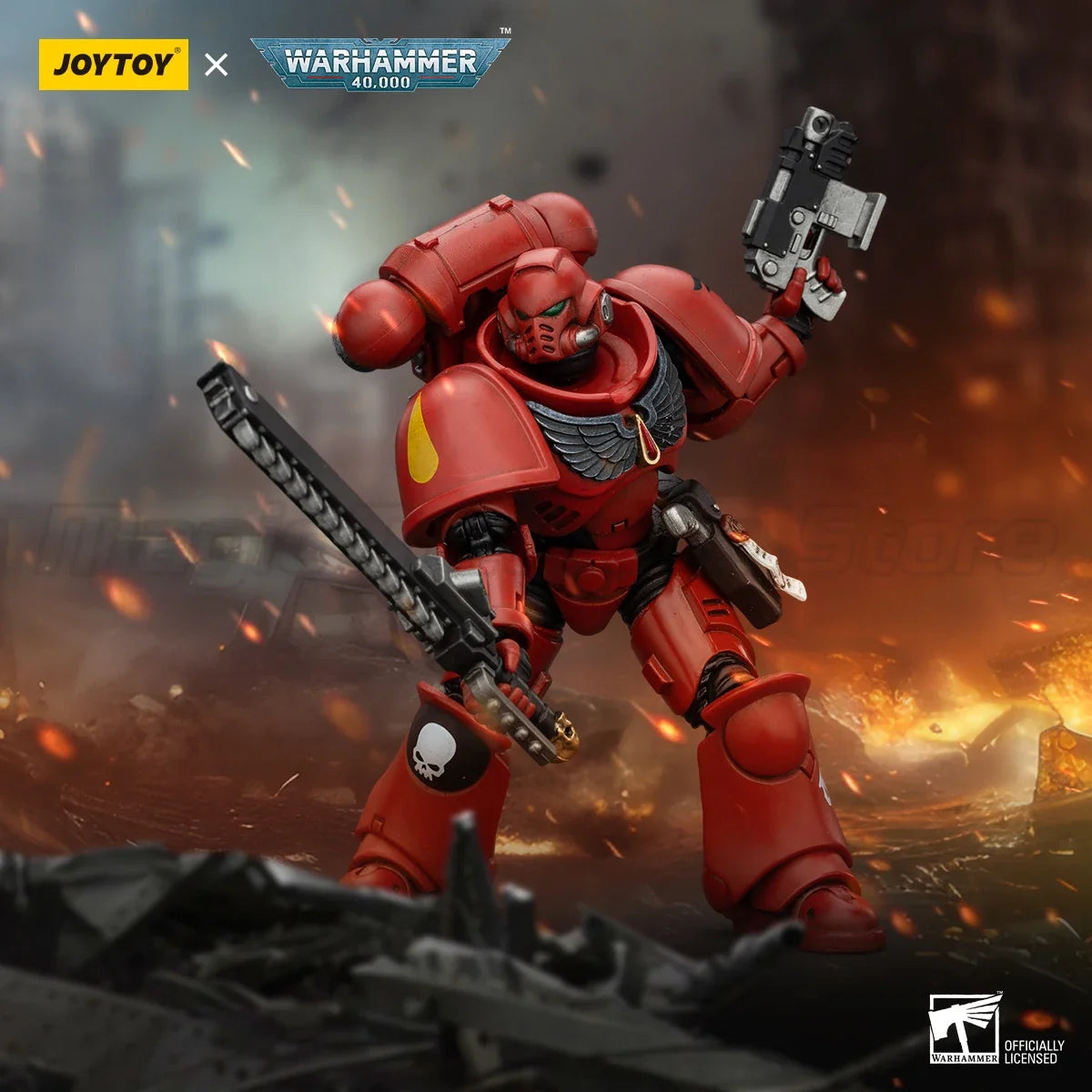【MT】JOYTOY Warhammer 40K Blood Angels Intercessors Model Toy Gifts 1/18 Action Figure