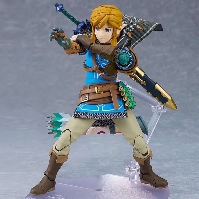 Original GOODSMILE Figma 626-DX Link Tears of the Kingdom ver DX Edition Anime Action Figure Assembly Model Ornaments Collection