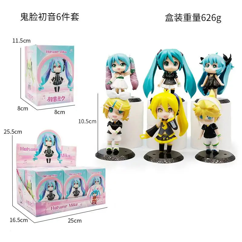 New six generation Chuyin beauty girl anime cute funny face Q version Chuyin doll machine egg twisting machine pendulum model