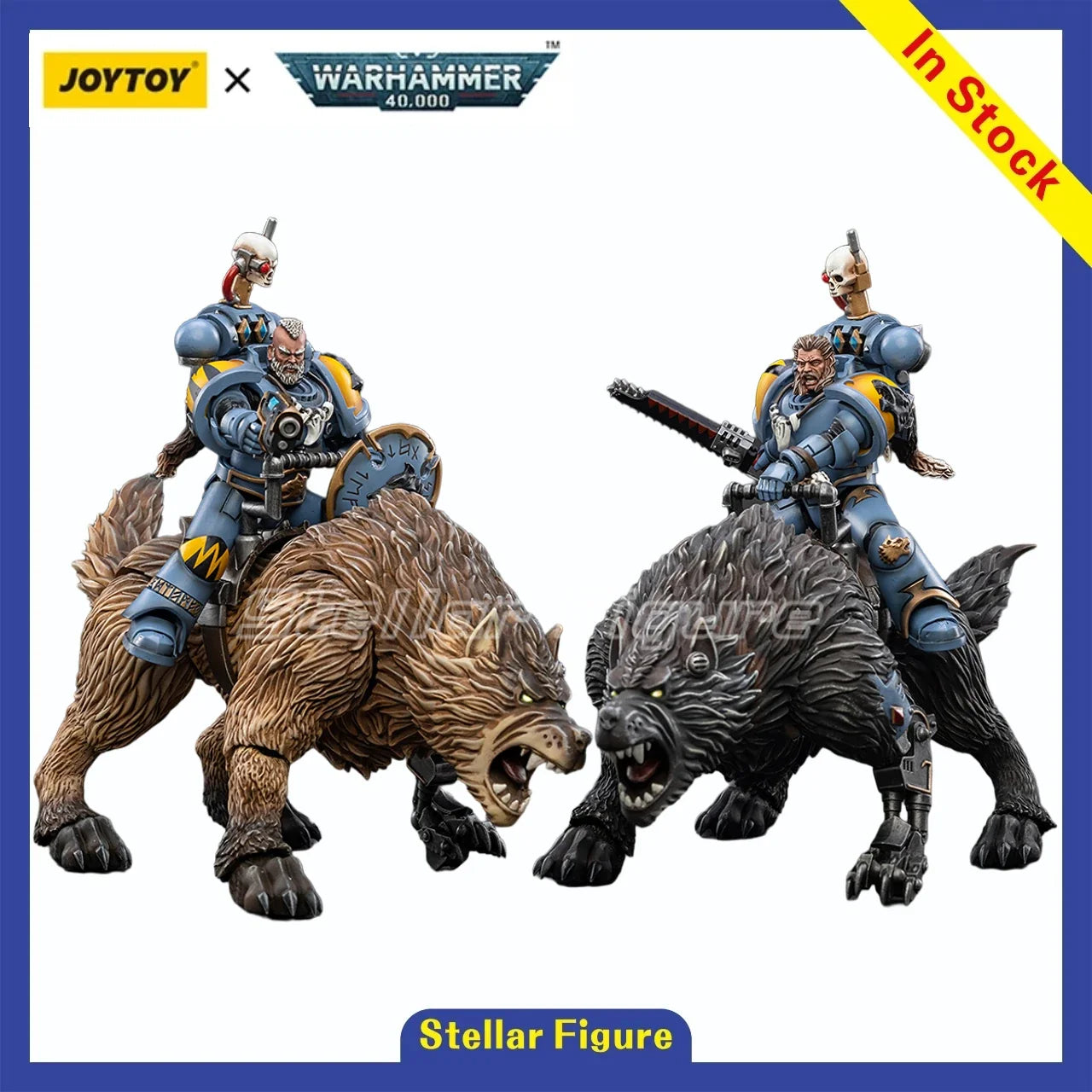 【SF】JOYTOY 1/18 Action Figure Space Wolves Thunderwolf Cavalry Frode Bjane Model Toys Gifts Collection Ornaments