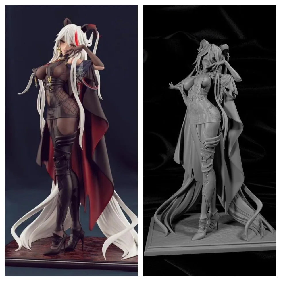80mm Egil High-precision 3d Printed White Mold DIY Coloring Figurines Unassembled and Uncolored Miniatures
